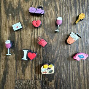 Crocs Shoe Charms – Lifestyle & Food Theme – Set of 11 – Never Used